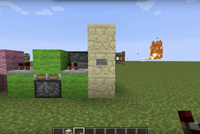 Minecraft redstone arrow launcher