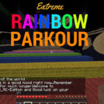 Extreme Rainbow Road Parkour by DGLCraft