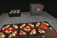 Minecraft simple redstone lighting system