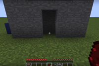 Minecraft redstone sliding piston doors