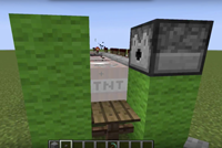 Minecraft redstone TNT cannon